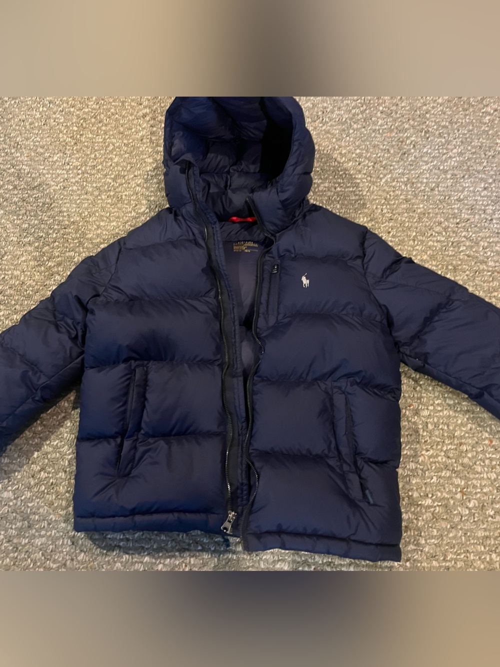 Polo by Ralph Lauren Navy Hooded Puffer Coat